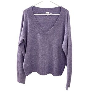 Women's GAP Purple V-Neck Sweater